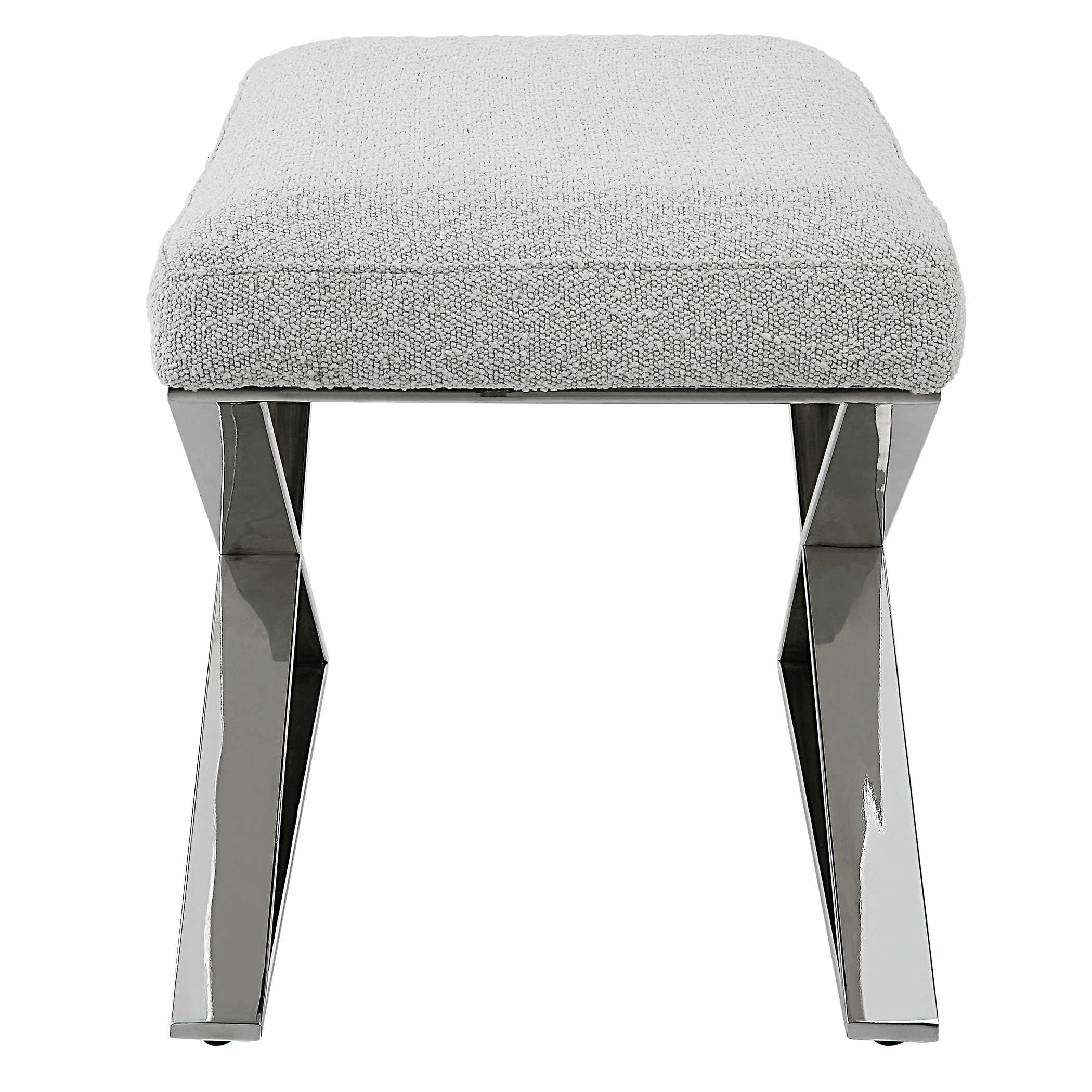 Intersection Bench with Ivory Boucle Cushion - Image 4