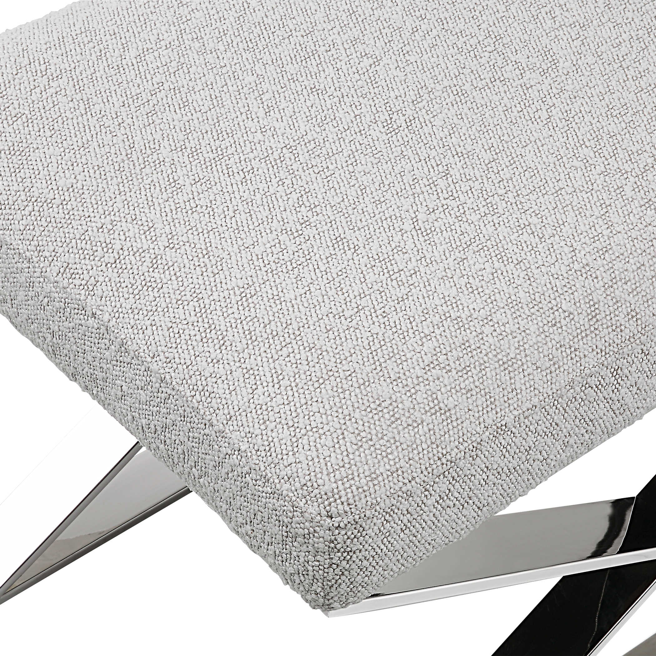 Intersection Bench with Ivory Boucle Cushion - Image 5