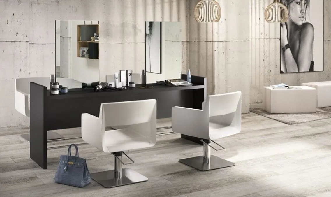 Gossip Four Person Styling Station - Black - Image 2