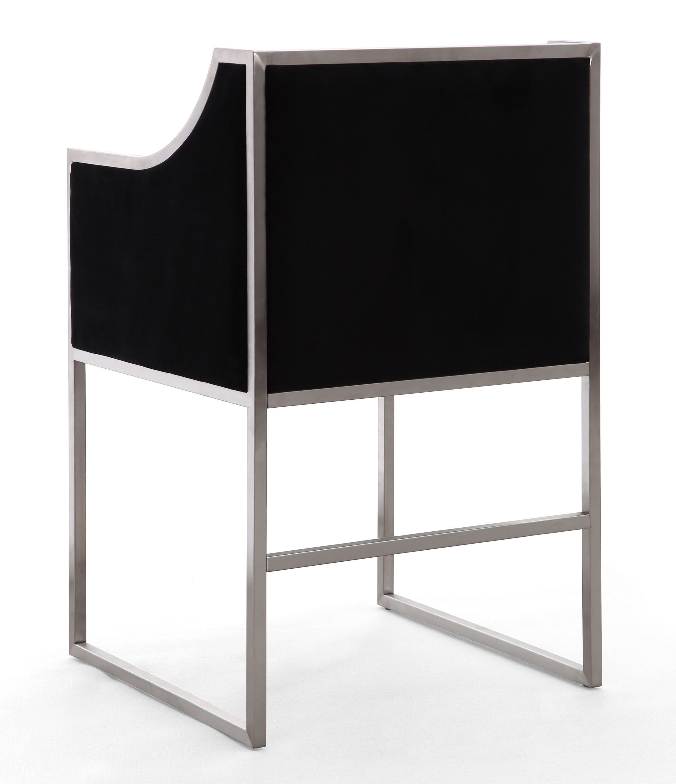 ATARA BLACK VELVET SILVER CHAIR - Image 5