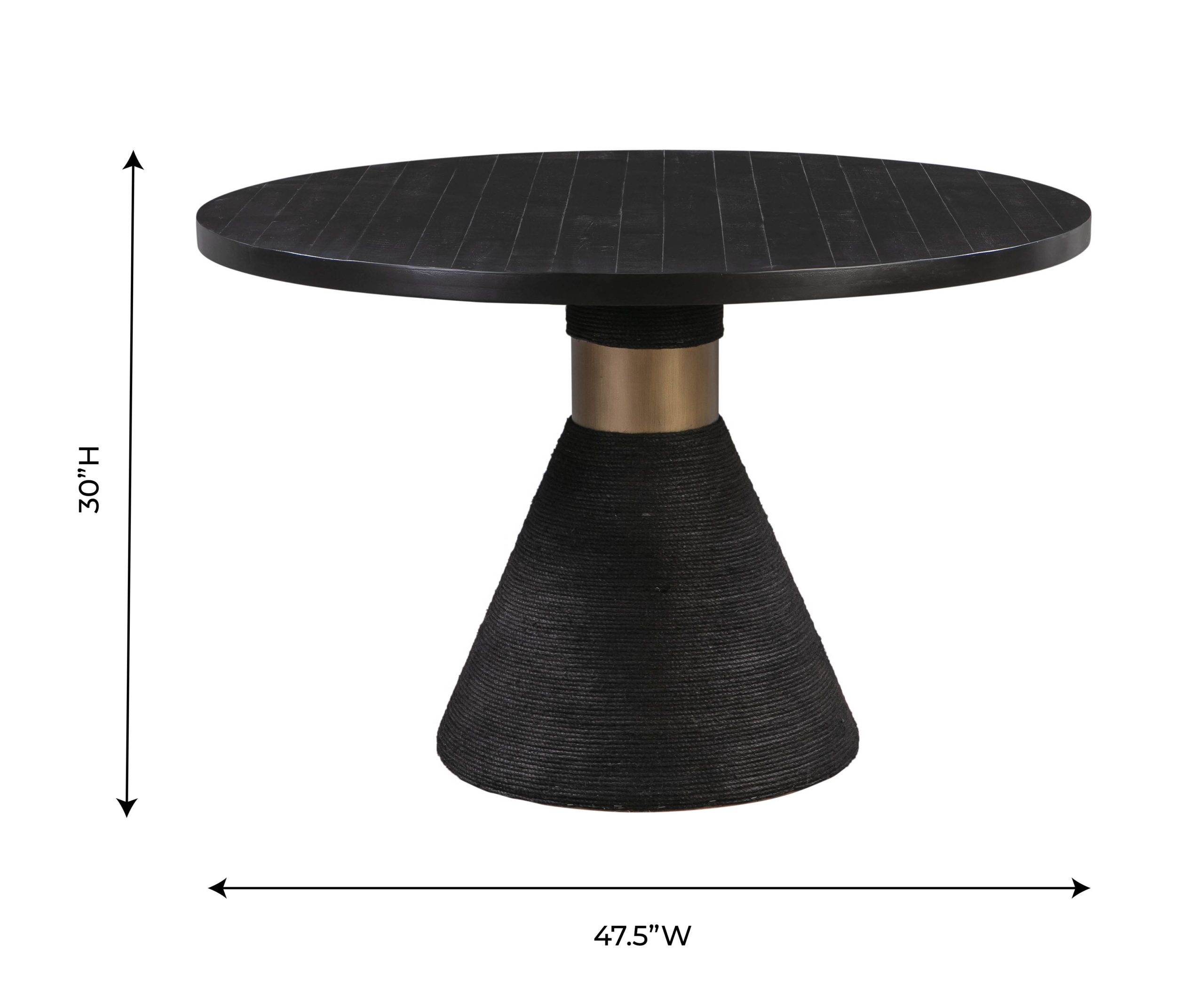 RISHI BLACK ROPE ROUND TABLE - Image 3