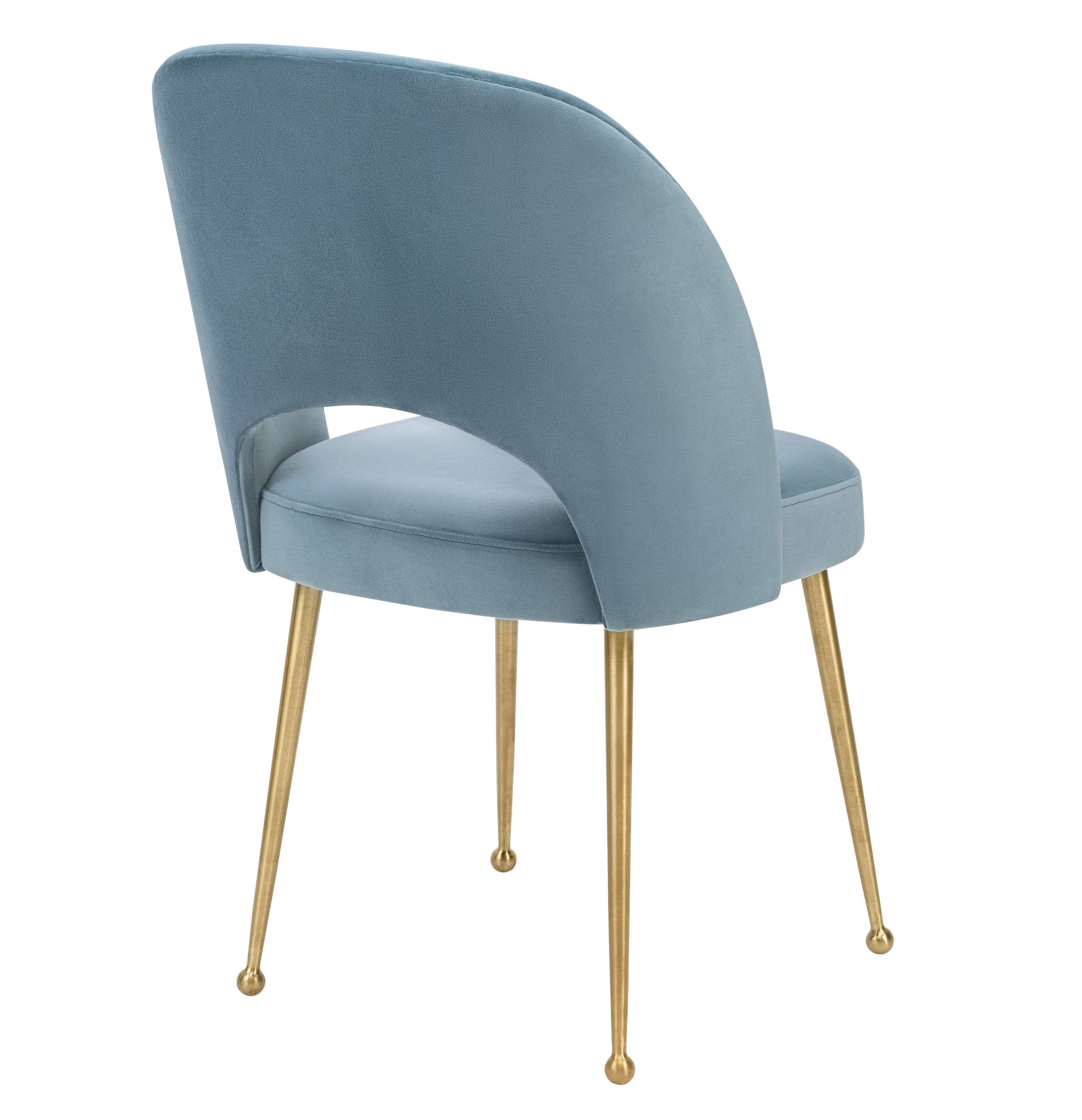 SWELL SEA BLUE VELVET CHAIR - Image 4