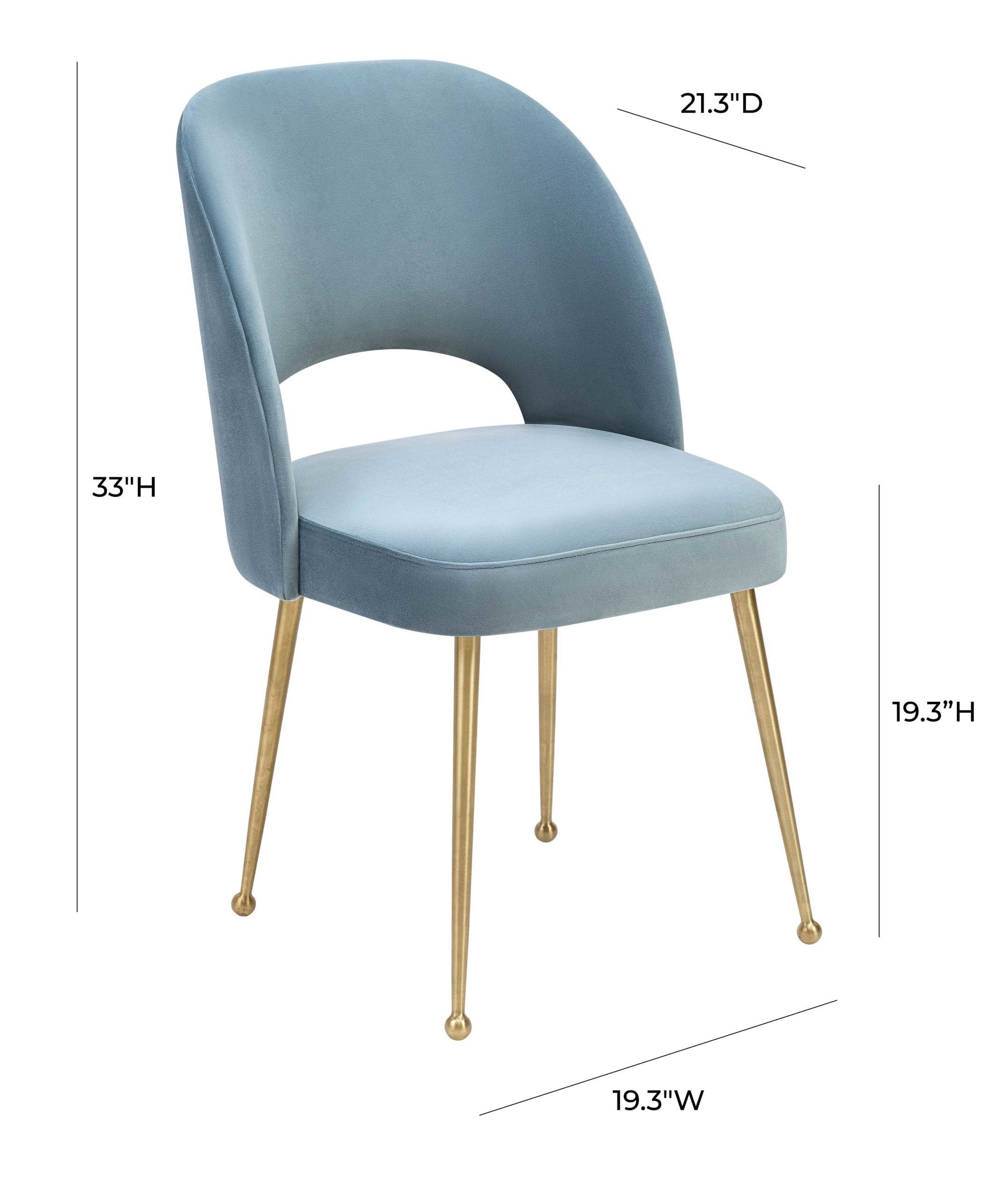SWELL SEA BLUE VELVET CHAIR - Image 6