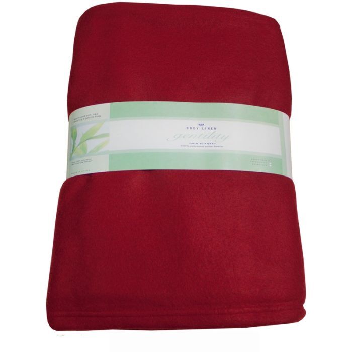 Spa Fleece Blanket - Venetian Red