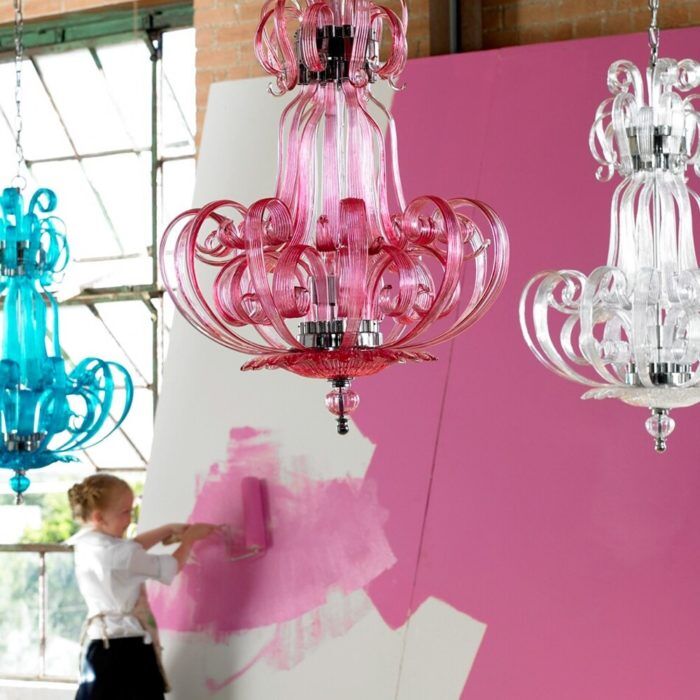 Pink Florence Chandelier