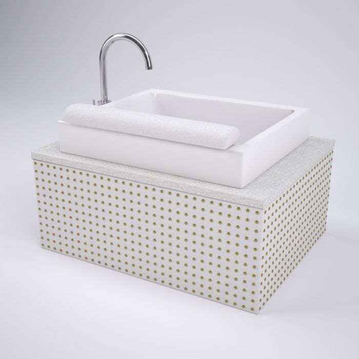 Star-Studded Pedicure Sink Vanity
