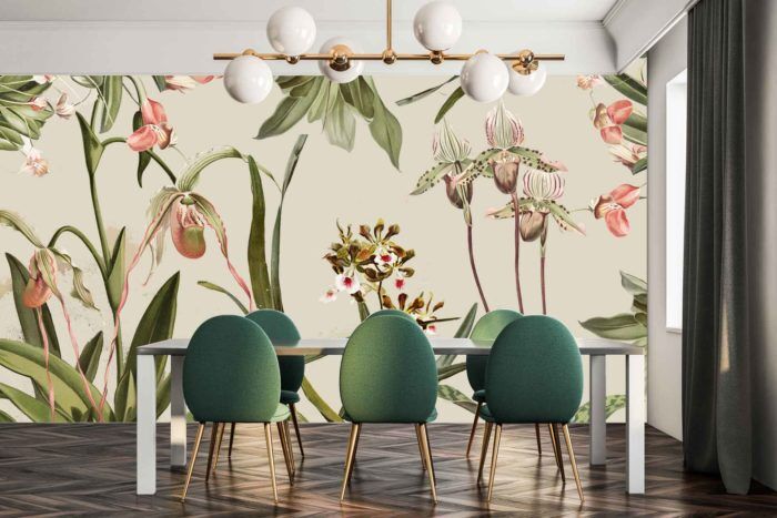 Orchid Wall Covering by Michele Pelafas