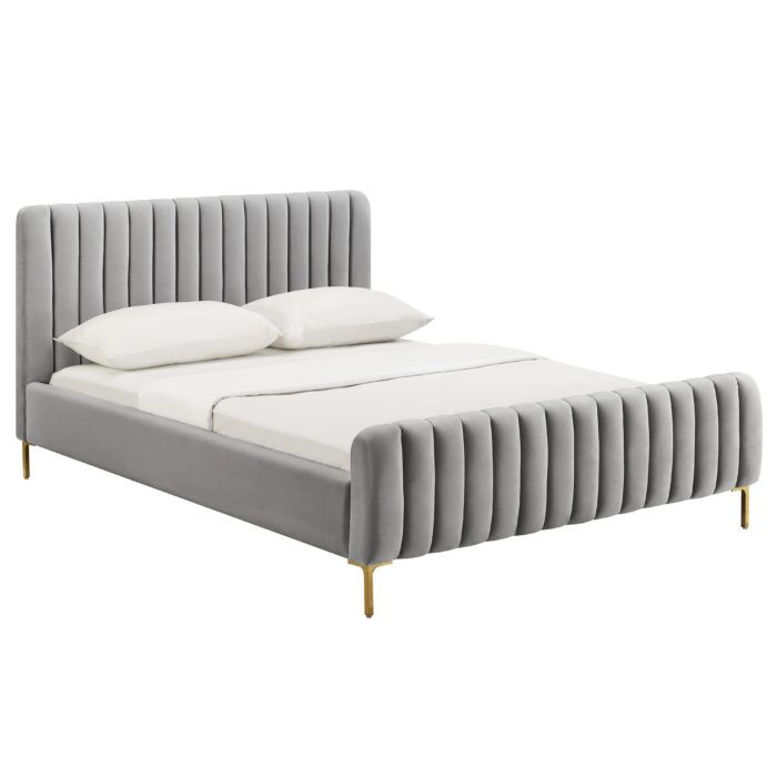ANGELA GREY BED IN QUEEN