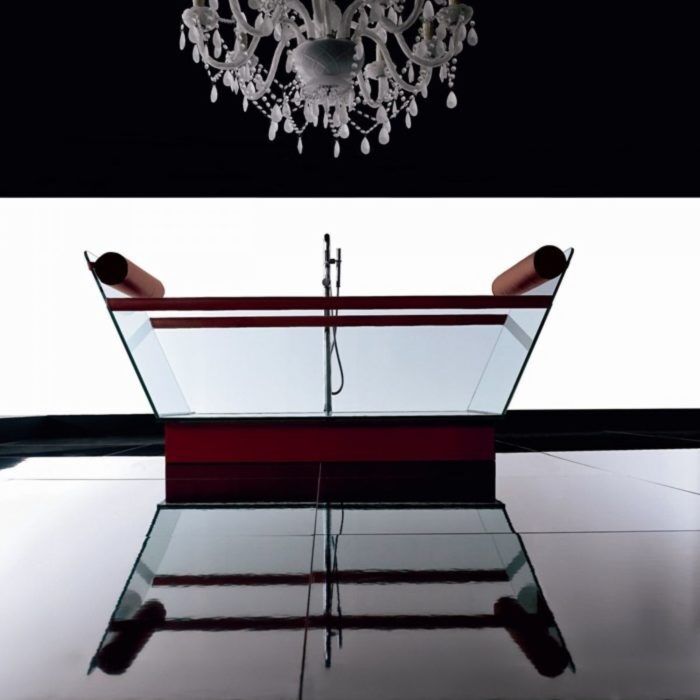 Melody Crystal Glass Bathtub