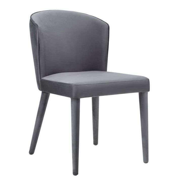 METROPOLITAN FOREST GREY VELVET CHAIR