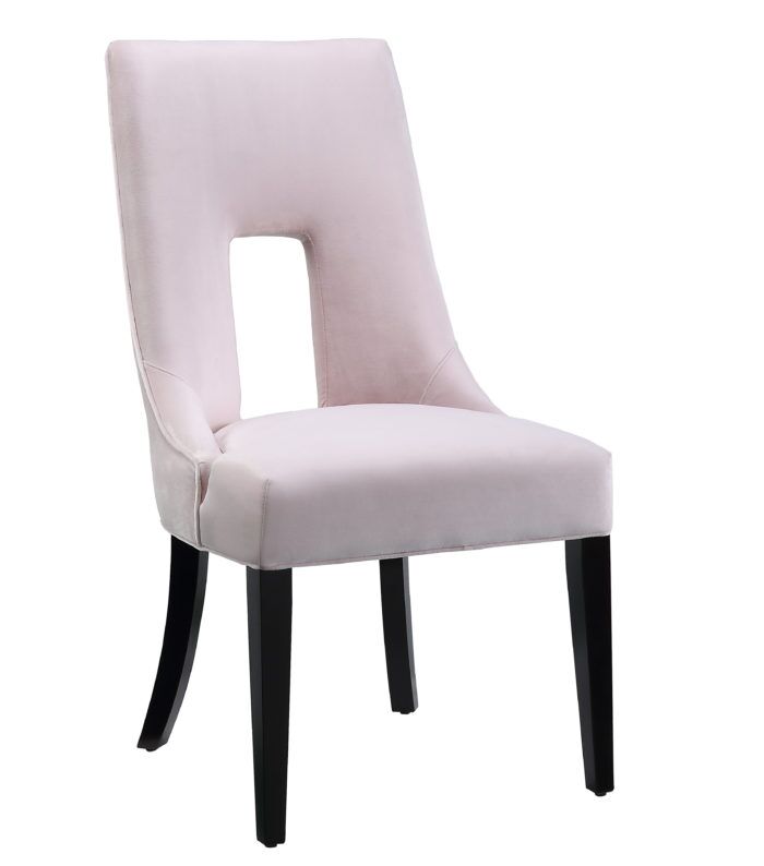 LIPSTICK BLUSH VELVET CHAIR