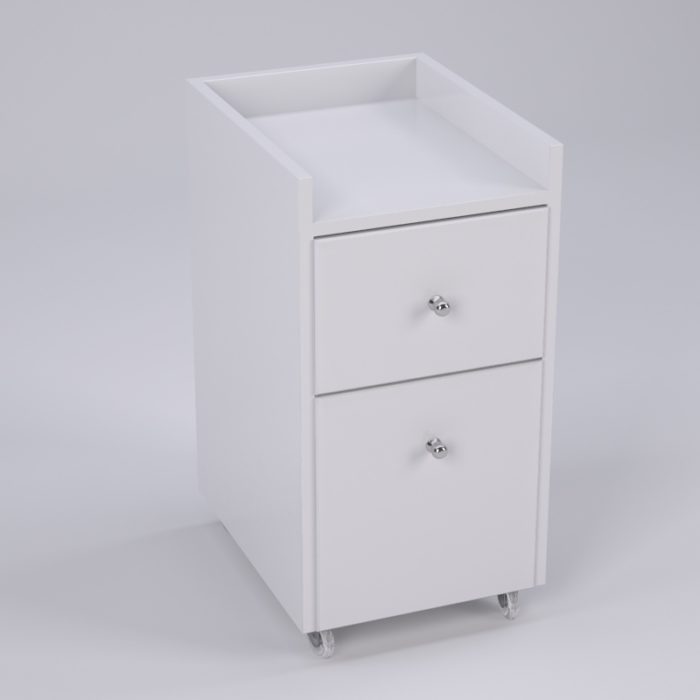 Pedicure Cart White