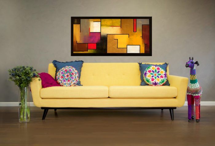 JAMES MUSTARD YELLOW LINEN SOFA