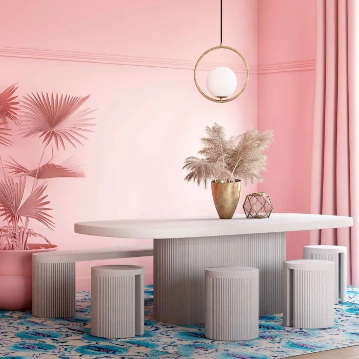 Wave Concrete Dining Table