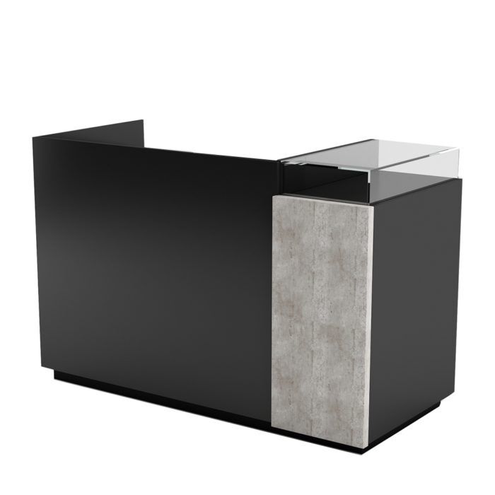 Sign Reception Desk  - Black