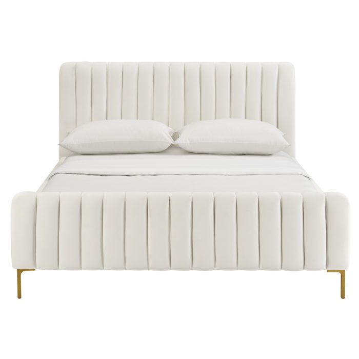 ANGELA CREAM BED IN QUEEN