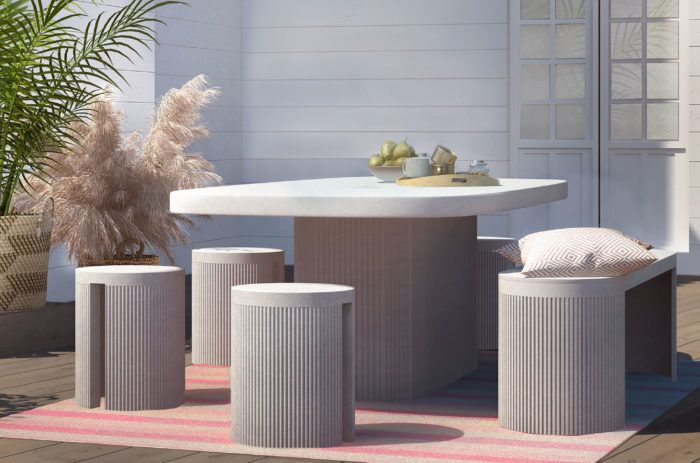 WAVE CONCRETE BENCH