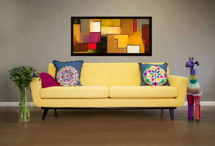 JAMES MUSTARD YELLOW LINEN SOFA