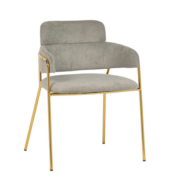 KARL GREY LINEN CHAIR (SET OF 2)