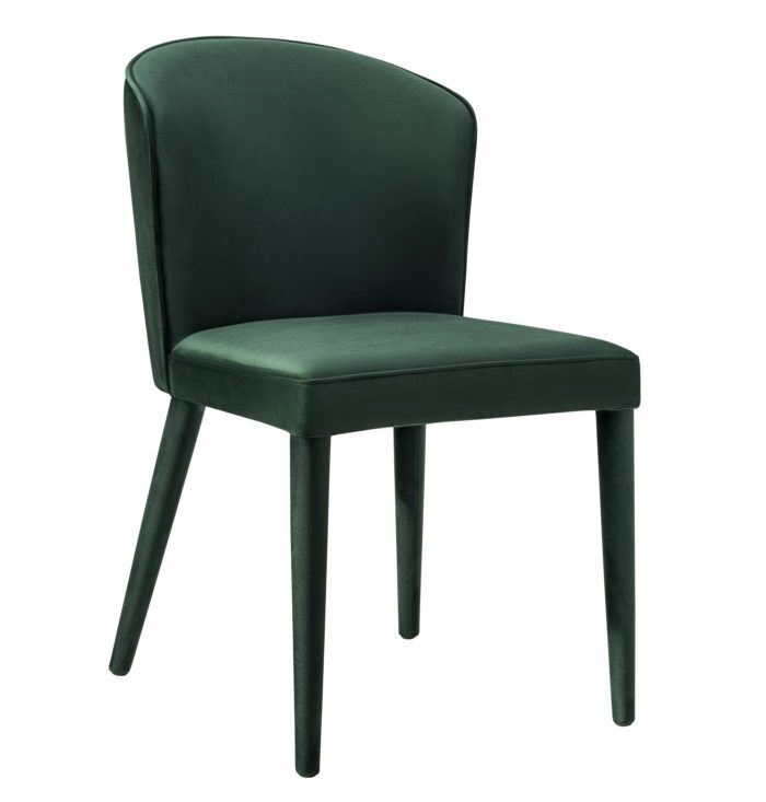 METROPOLITAN FOREST GREEN VELVET CHAIR