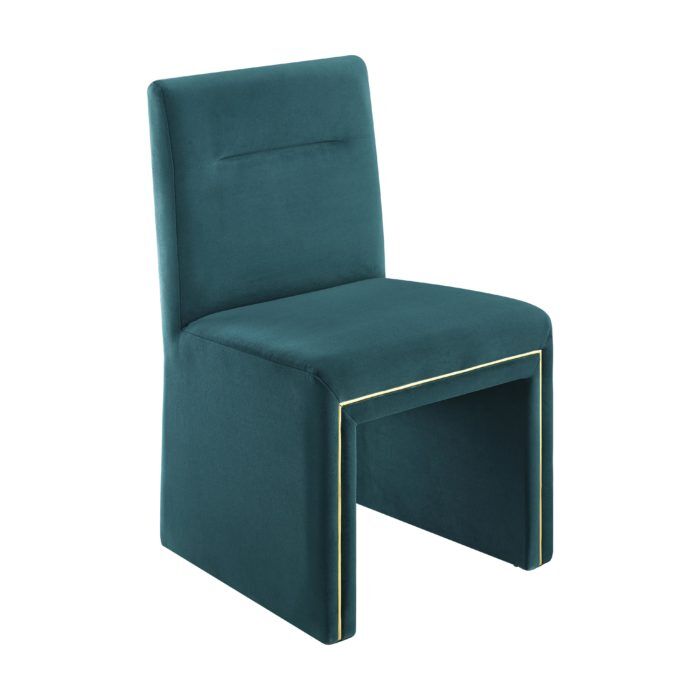 JAFFA TEAL VELVET CHAIR