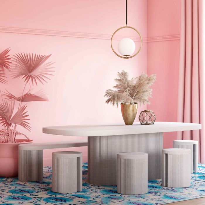 Wave Concrete Dining Table