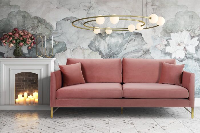 MASSI ROSE VELVET  SOFA