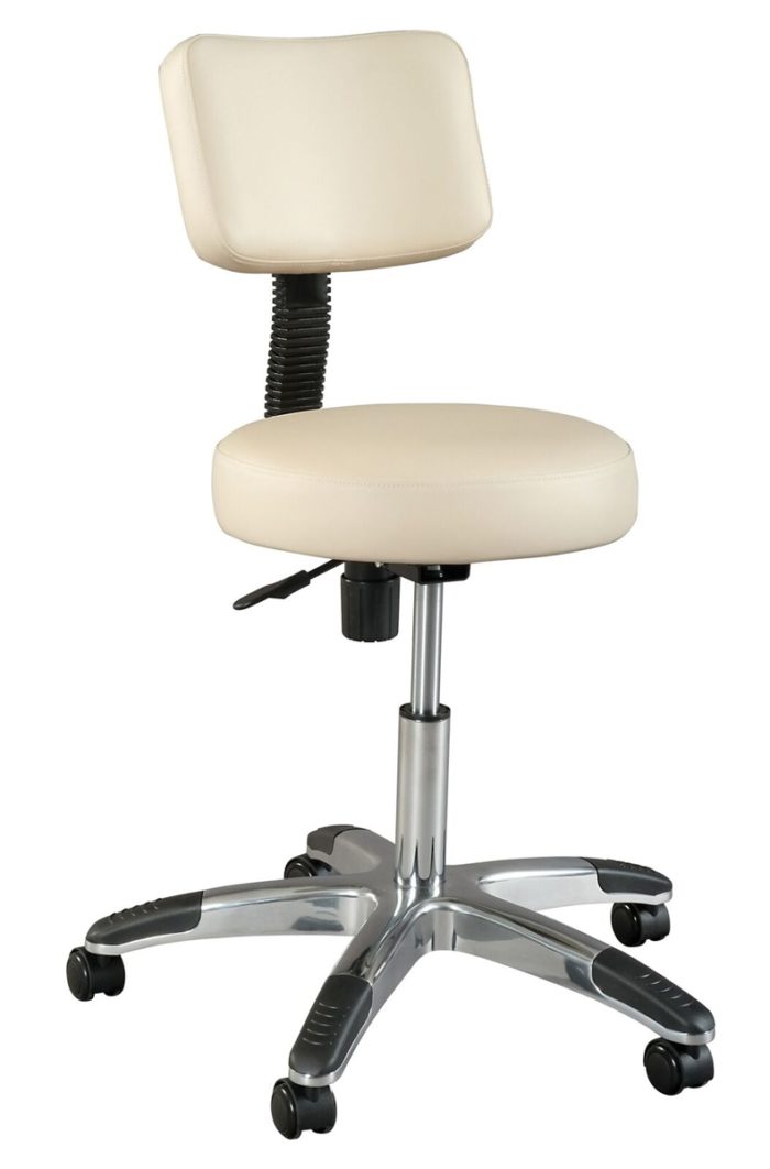 Deluxe Air-Lift Stool with Backrest