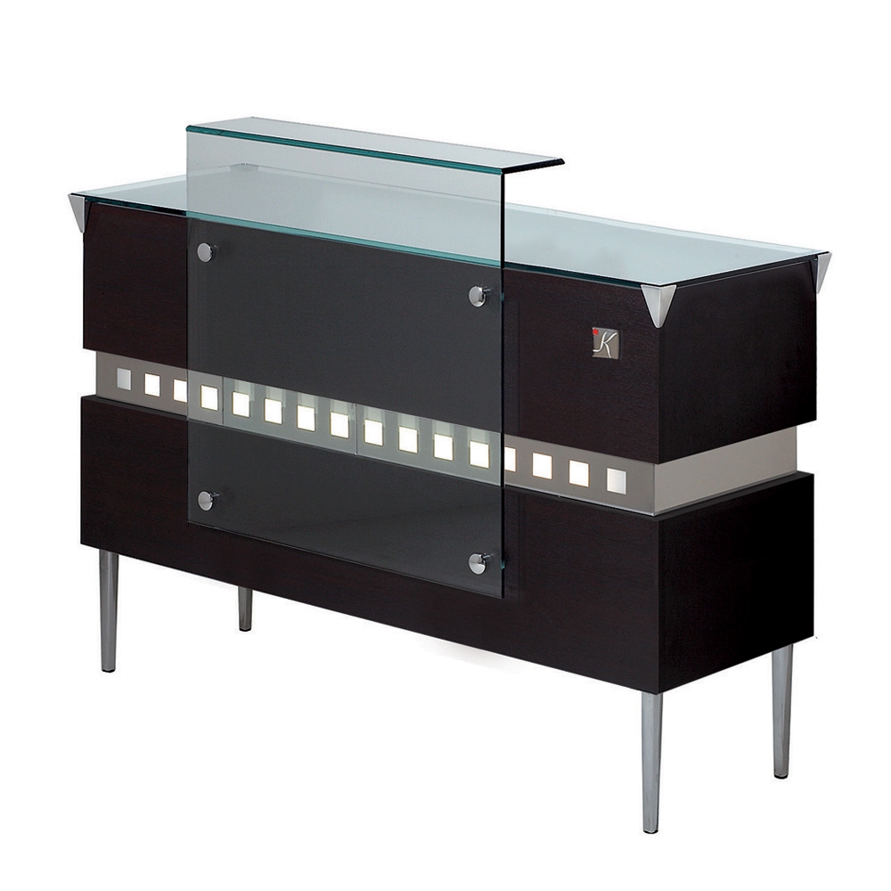 Stardust Reception Desk with Check Ledge Wenge Michele