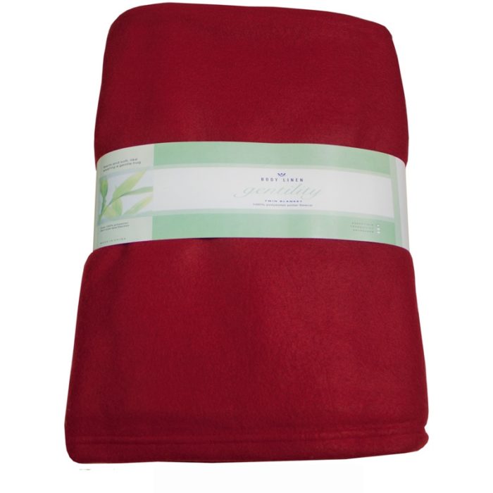 Spa Fleece Blanket - Venetian Red
