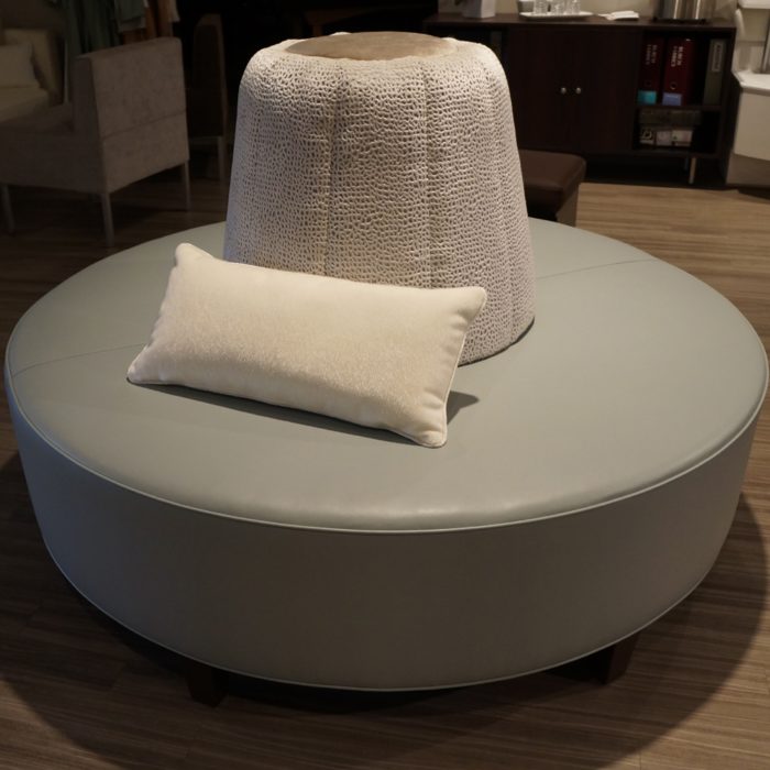 Round Banquette with Chanel Back