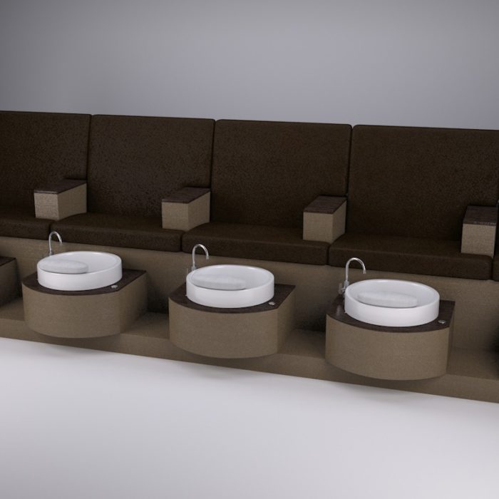 Diamond Jet Pedicure Bench - Image 3