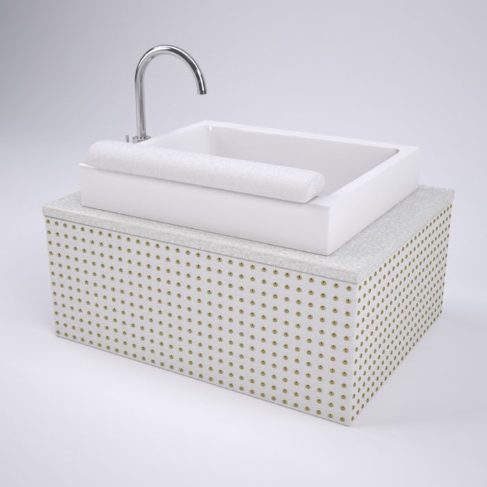 Star-Studded Pedicure Sink Vanity
