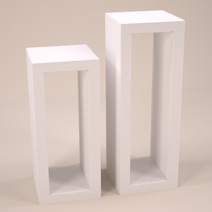 Open Cube Display Pedestals, Set of 2 - Image 2