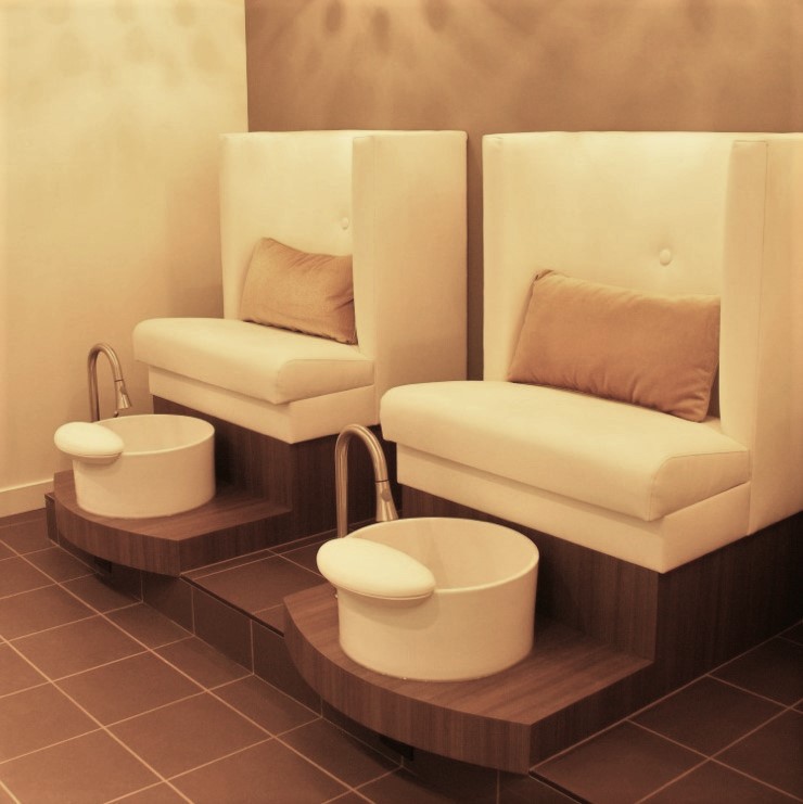 Custom pedicure top chairs