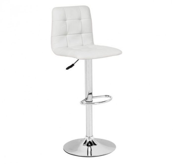 Oxygen Adjustable Chrome Stool
