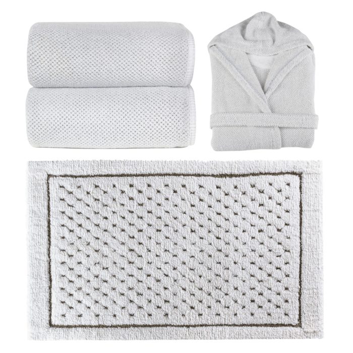 Hooded Chess Robe - White - Image 3