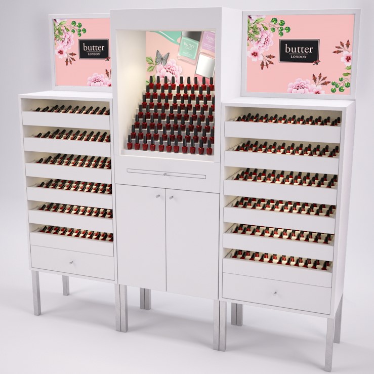 nail polish wall product display