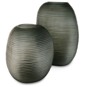 spa decor embossed round tall vase