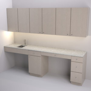 Sink Cabinet with Desk