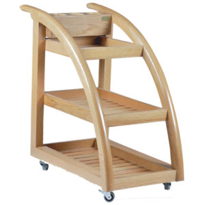Naino Wooden Spa Trolley