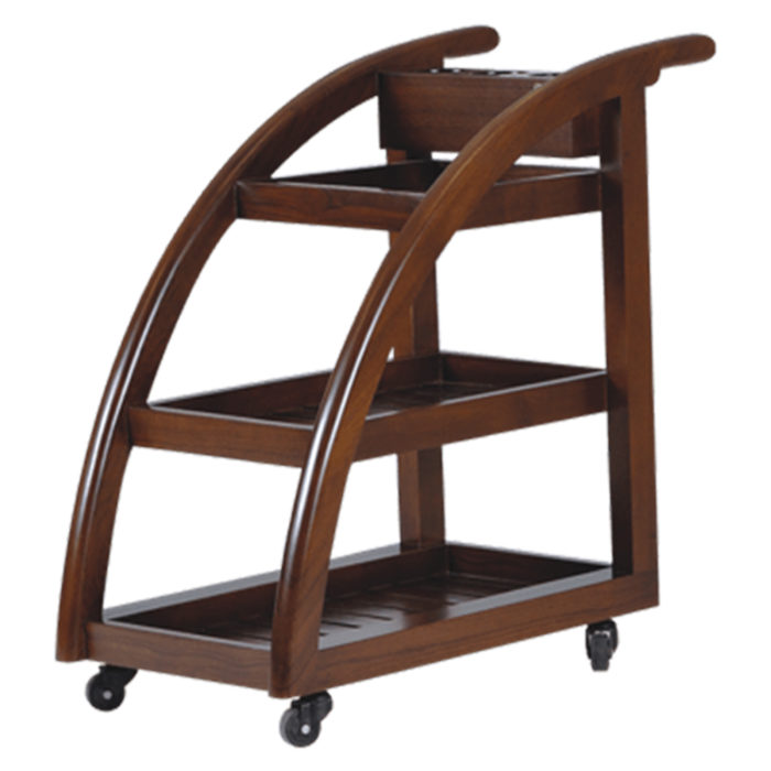 Naino Wooden Spa Trolley