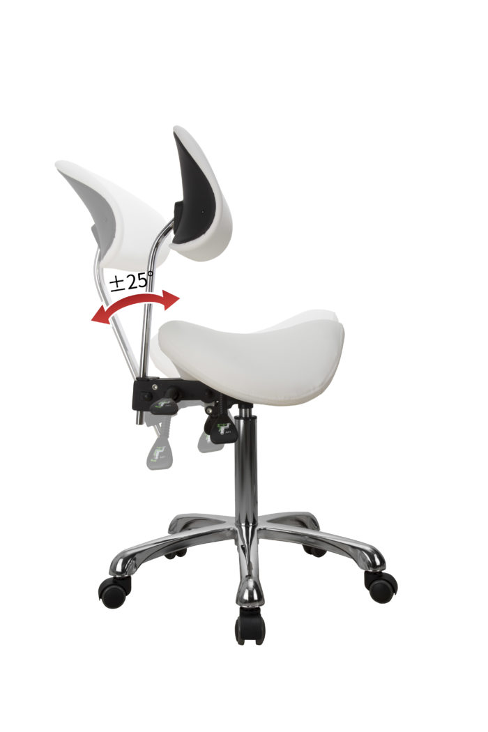 Wraparound Backrest Therapist Stool 11025A - Image 3