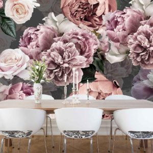 Dark Floral Wall Covering