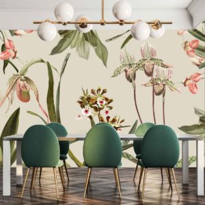 Orchid Wall Covering by Michele Pelafas