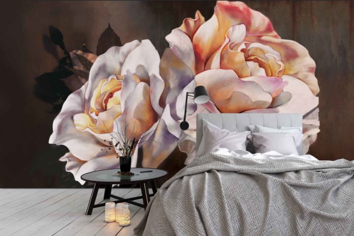 Large Rose Wall Covering by Michele Pelafas