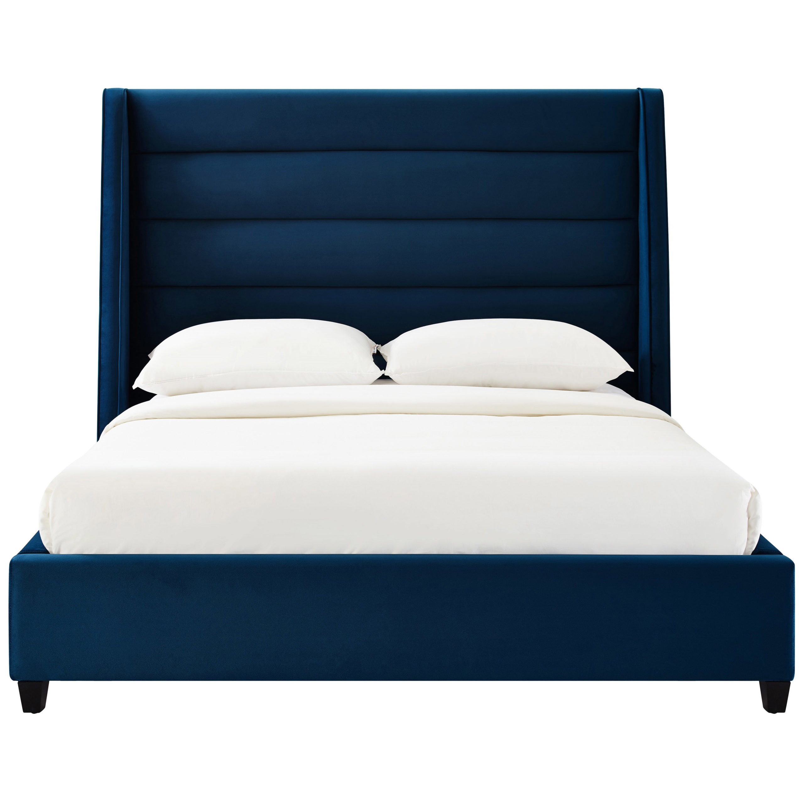 KOAH NAVY VELVET BED IN QUEEN - Image 5