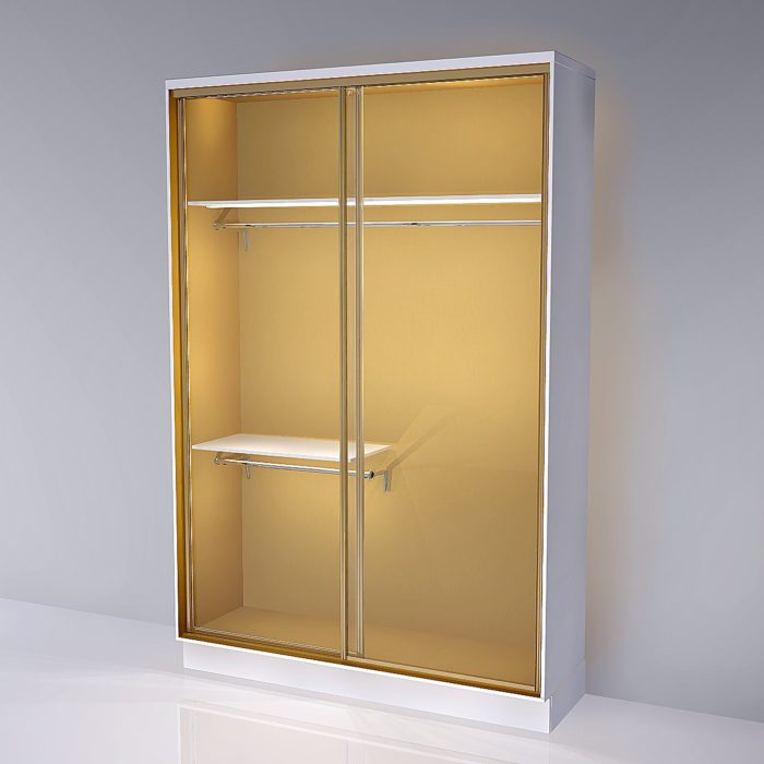 Gold Edition Enclosed Wardrobe by Michele Pelafas