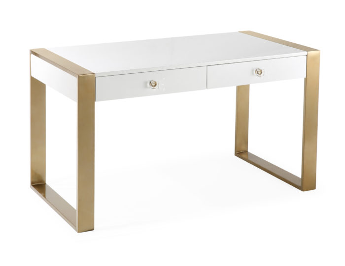 Kallie White Lacquer Desk - Image 7