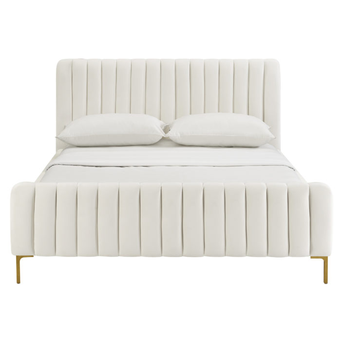 ANGELA CREAM BED IN QUEEN